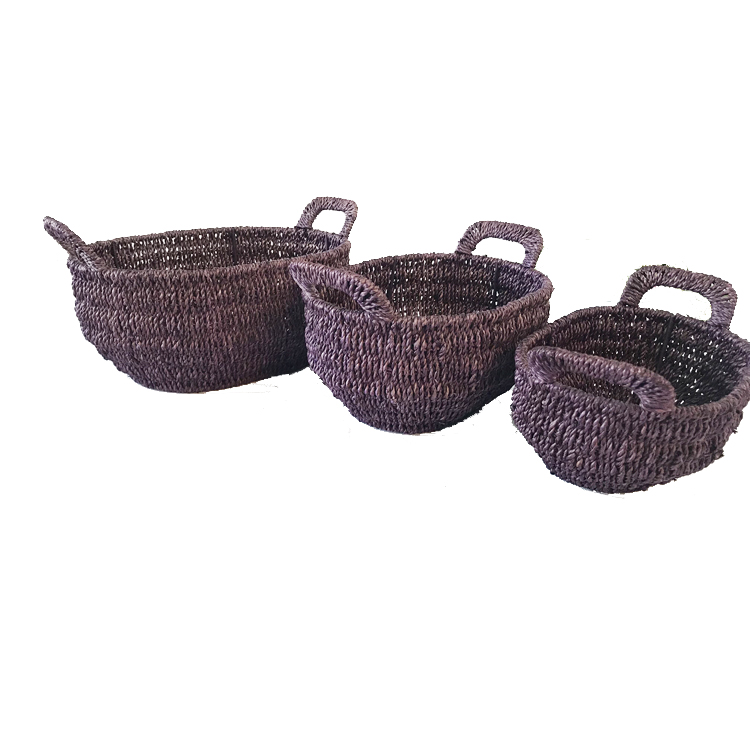 Nature Rattan Round Storage Basket GL-0751 S3