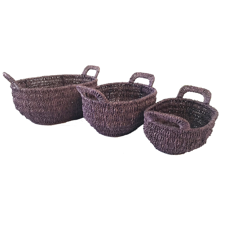 Nature Rattan Round Storage Basket GL-0751 S3