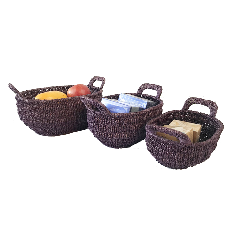 Nature Rattan Round Storage Basket GL-0751 S3