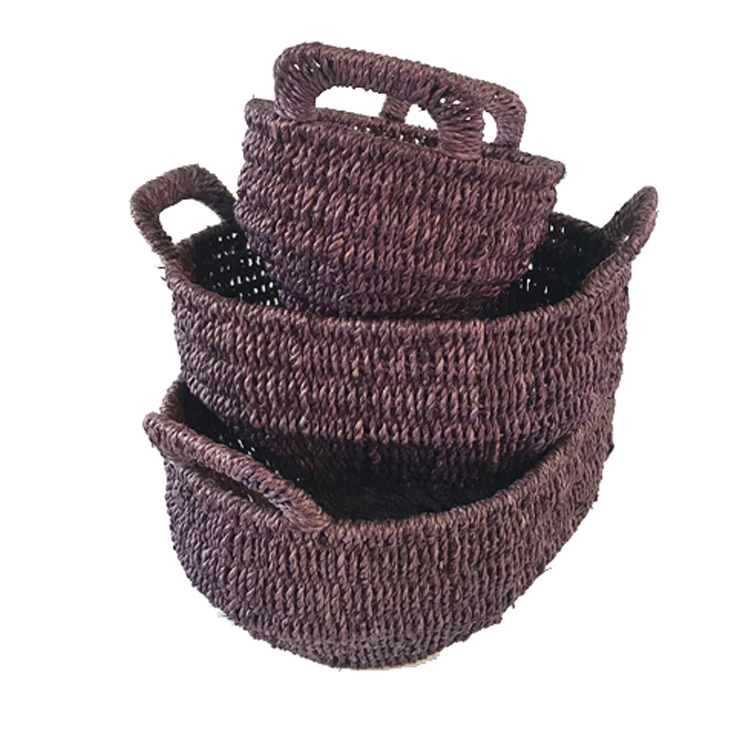 Nature Rattan Round Storage Basket GL-0751 S3