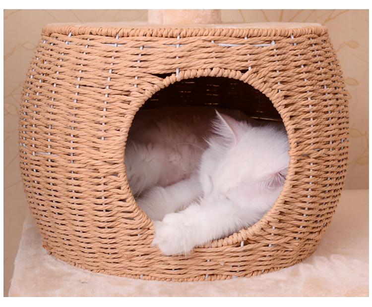 Woven pet nest, cat pet tree house  GL-0544PC