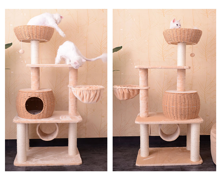 Woven pet nest, cat pet tree house  GL-0544PC