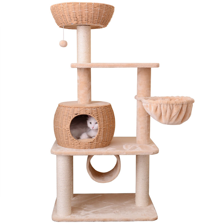 Woven pet nest, cat pet tree house  GL-0544PC