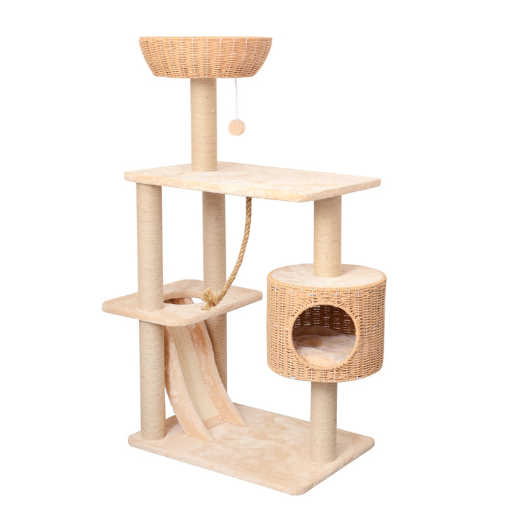 Woven Comfortable pet cat tree house  GL-0545PC