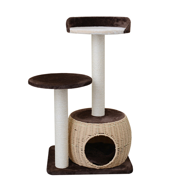 Good Selling Woven Comfortable pet cat pet tree house  GL-0546PC