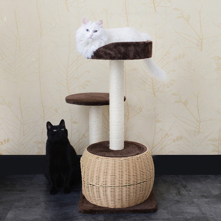 Good Selling Woven Comfortable pet cat pet tree house  GL-0546PC