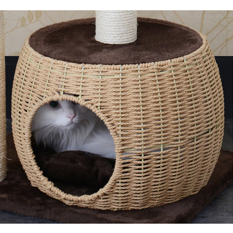 Good Selling Woven Comfortable pet cat pet tree house  GL-0546PC