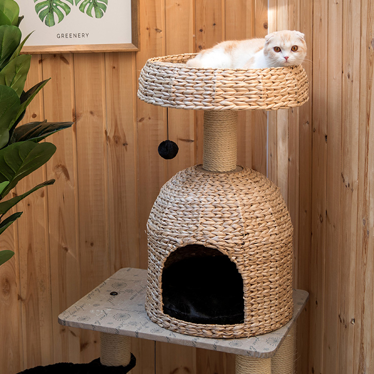 Woven Comfortable cat tree house  GL-0549PC