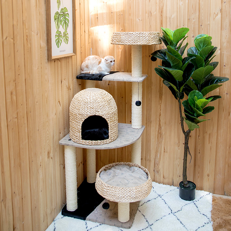 Good Quality Pet Furniture cat pet tree house  GL-0550PC