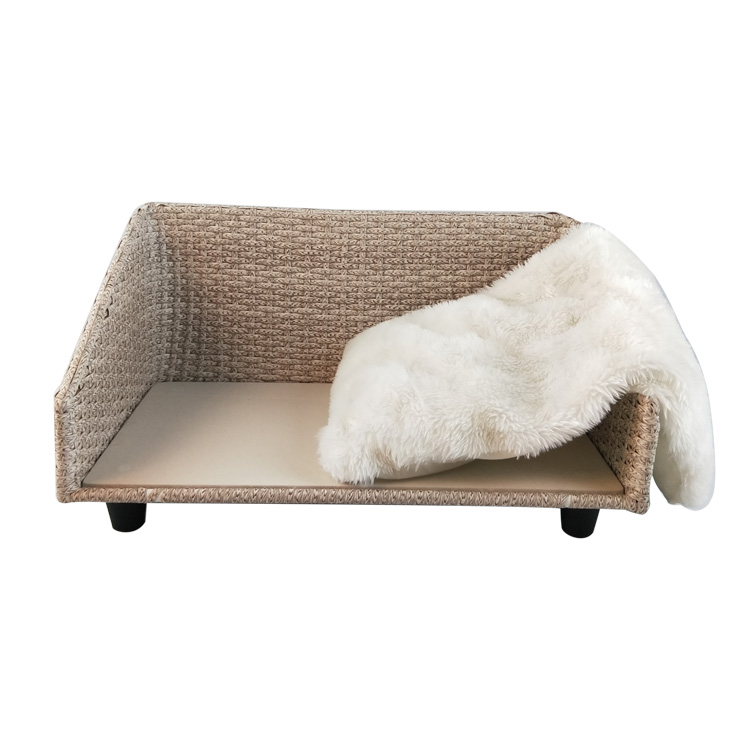 Woven Comfortable  Plush Pet Bed  GL-1314PC