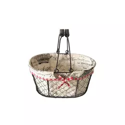 Iron Metal Mesh Basket with Lining For Storage basket