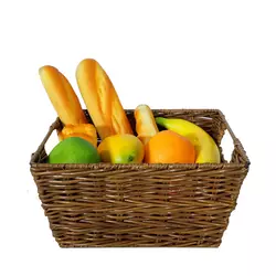 Hot Sale Cheaper Storage PE Rattan Plastic Fruit Basket