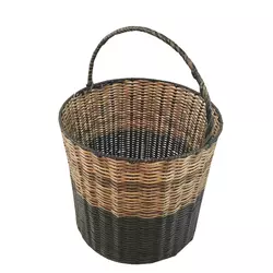Wholesale PE Home Hotel Sundries Organization Plastic Storage Baskets Rattan With Handle