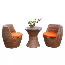 OEM ODM Outdoor Table And Chair Set Rattan Wicker Chairs Outdoor Furniture