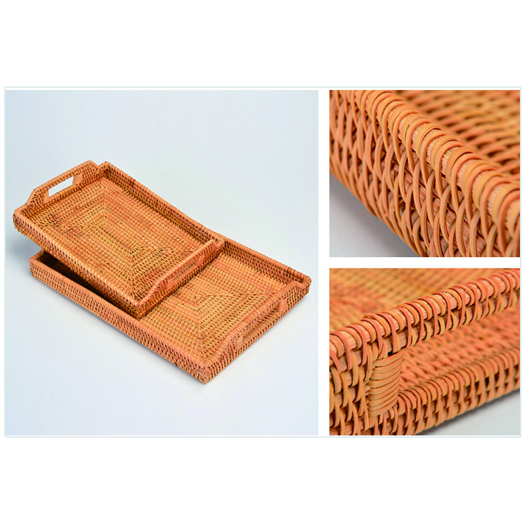 Hand-woven Rattan Storage Tray Set GL-0136 S2