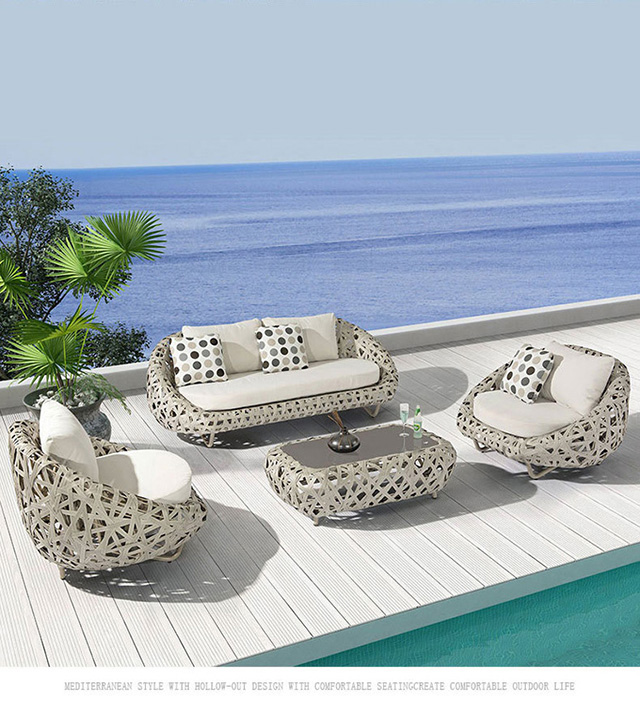 Woven Outdoor Sofa Set GLR-HW026 S4