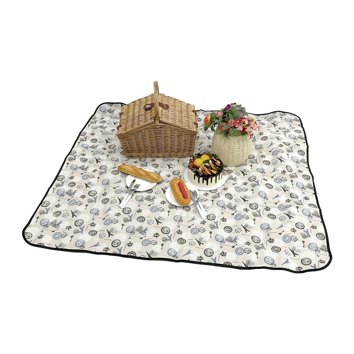 Natural Wicker Picnic Basket GL-0595 PC