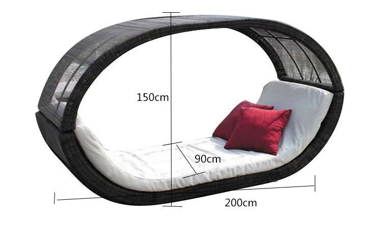 Oval Daybed GLR-HW027 PC