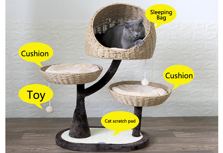 Woven Comfortable pet cat pet dog house  GL-0542PC