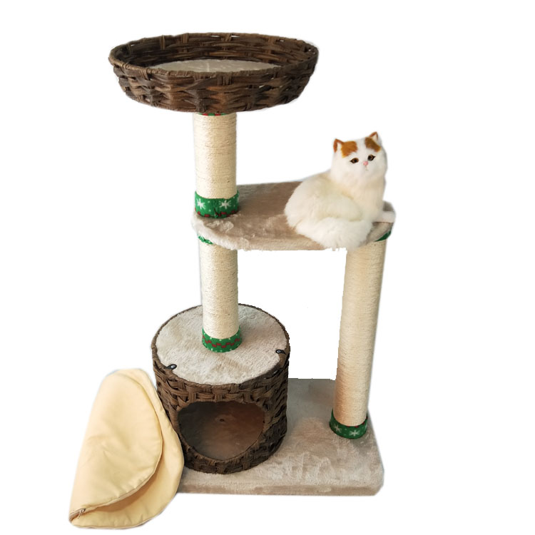 Woven Comfortable cat tree house  GL-1406PC