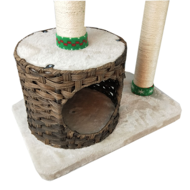 Woven Comfortable cat tree house  GL-1406PC