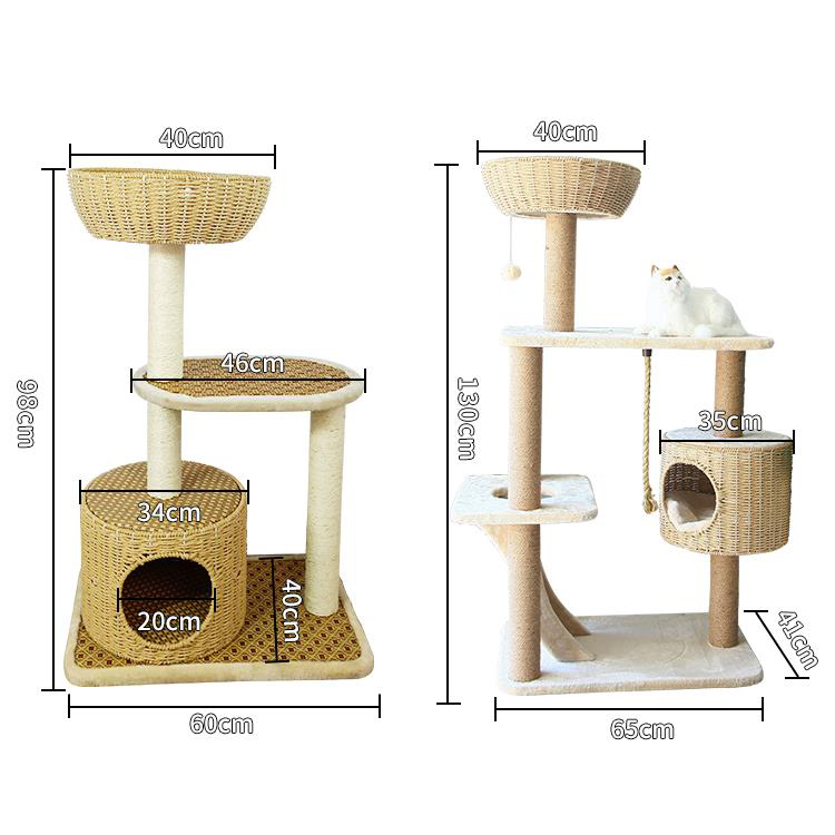 Woven Comfortable cat tree house  GL-0539PC