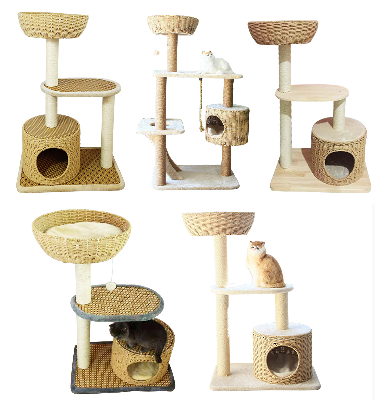 Woven Comfortable cat tree house  GL-0539PC