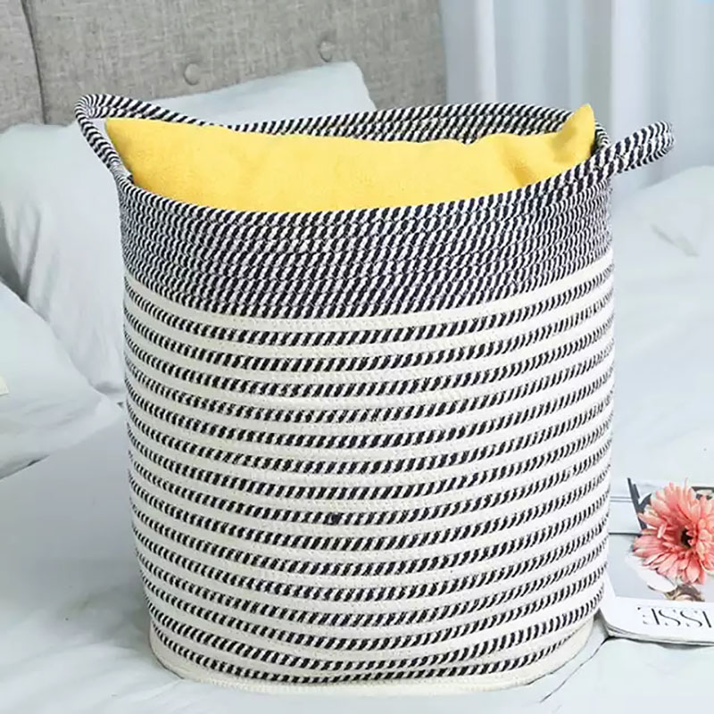 High quality Cotton rope storage basket for home decoration