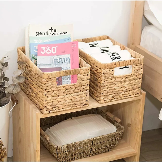 Yilin Factory high quality handmade Book Clothes Storage Basket