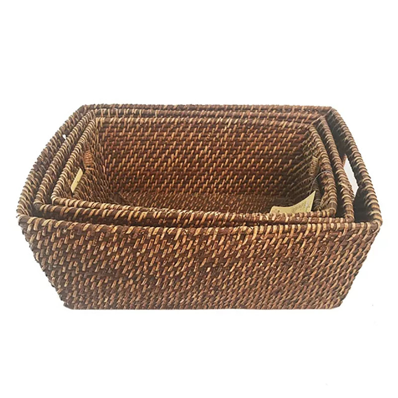 Factory supply Low price Handmade woven Storage Basket with handle