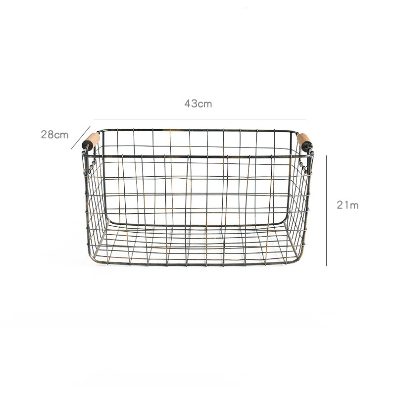 Metal Wire Storage Basket GL-1416 PC