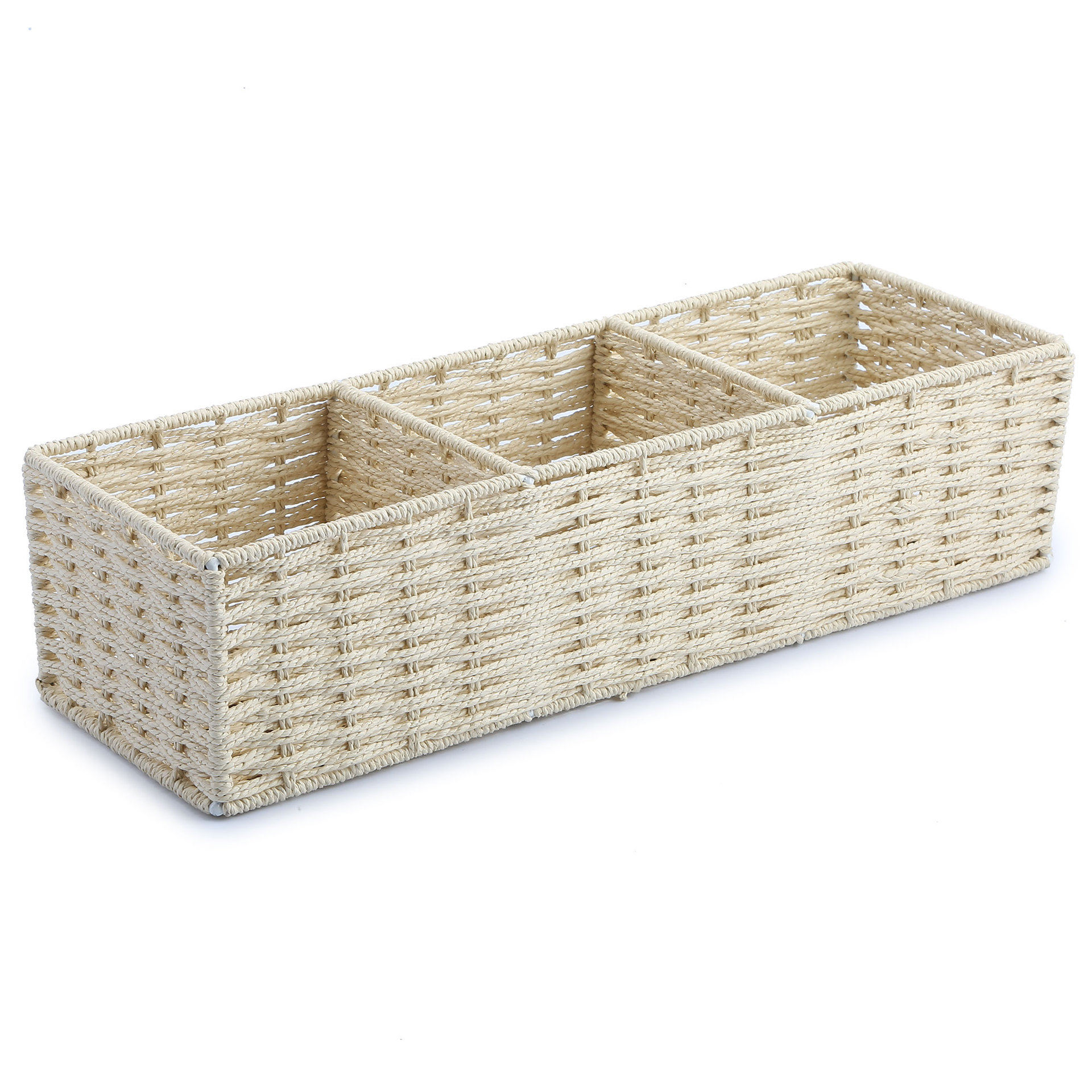 Paper Rope Weaving Multifunction Storage Basket GL-1417 PC