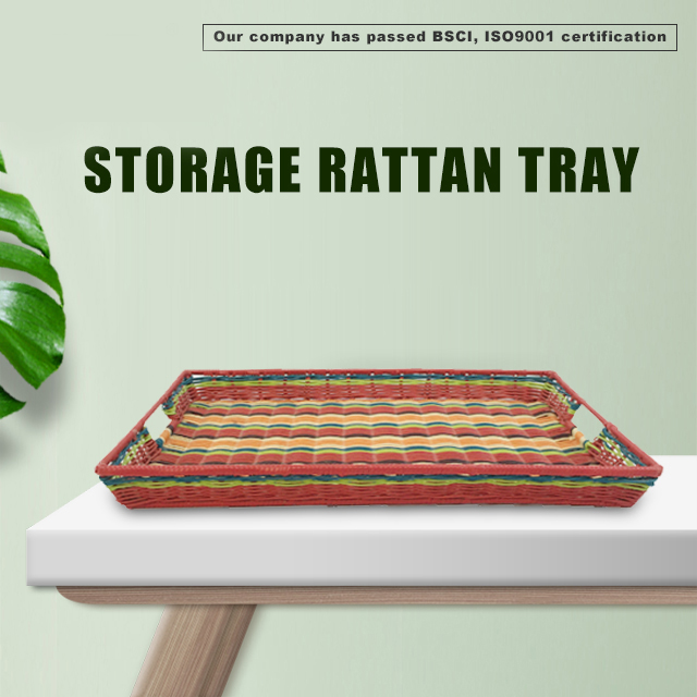 Hand-Woven Rattan Serving Tray GL-0007 PC