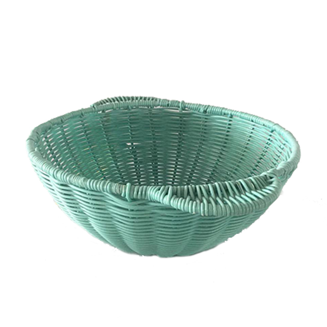 Hand-Woven PE Rattan Fruit Bowl Serving Tray GL-0016 PC