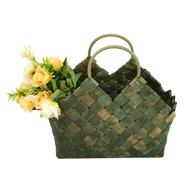 Woodchip Woven Basket Bag GL-0364 PC