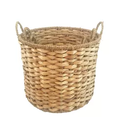 Grass Hand Knitting Water Hyacinth Laundry Baskets