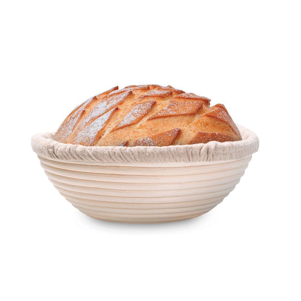 Home proffing Basket Oval Long Bread Dough Proofing Rising Rattan Basket & Liner GL-0996 PC