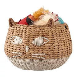 Woven Water Hyacinth Storage Basket