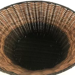 Wholesale PE Home Hotel Sundries Organization Plastic Storage Baskets Rattan With Handle