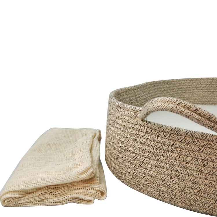 Cotton Rope Woven Baby Changing Basket with Mattress GL-1393 PC