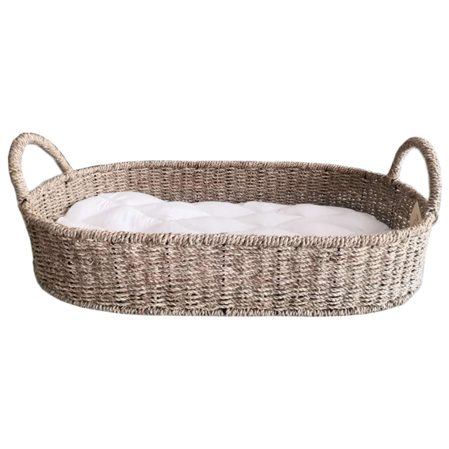 Seagrass Woven Baby Changing Basket with Mattress GL-1216 PC